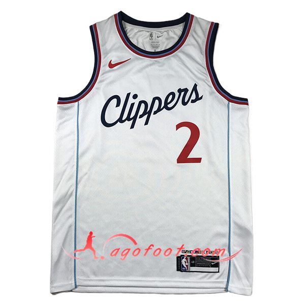 Maillot Los Angeles Clippers (LEONARD #2) 2024/25 Blanc -03