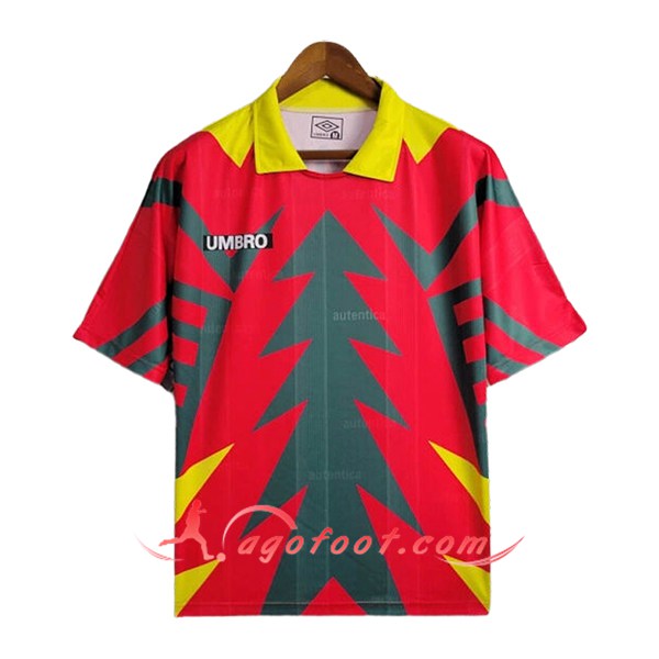 Maillot de Foot Mexique Retro Gardien De But Rouge/Vert 1998