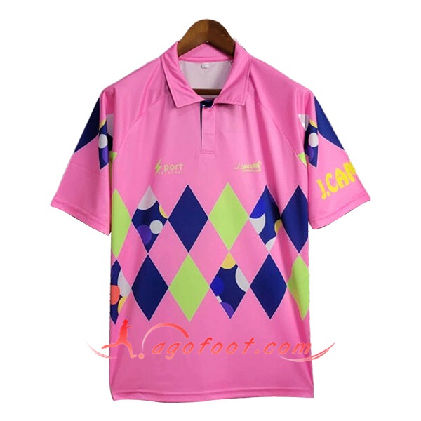 Maillot de Foot Mexique Retro Gardien De But Rose/Bleu