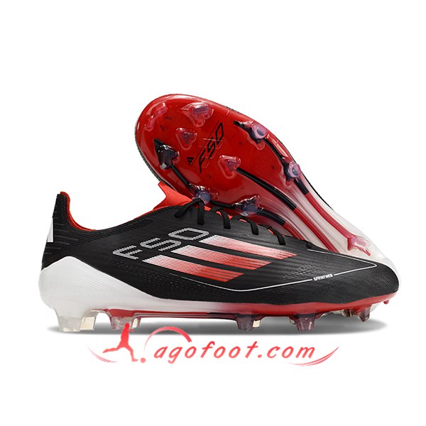 Adidas Chaussures de Foot F50 ELITE FG Noir/Orange