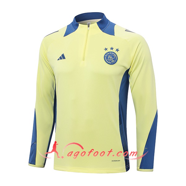 Sweatshirt Training Ajax Jaune/Bleu 2024/2025
