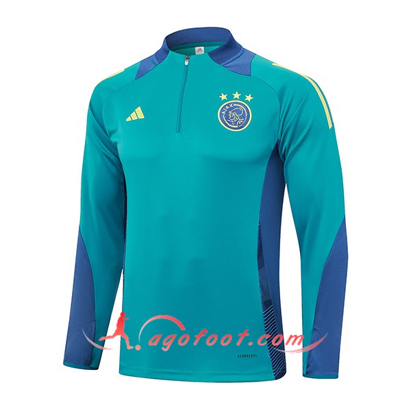 Sweatshirt Training Ajax Vert/Bleu 2024/2025