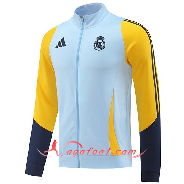 Veste Foot Real Madrid Bleu/Jaune 2024/2025