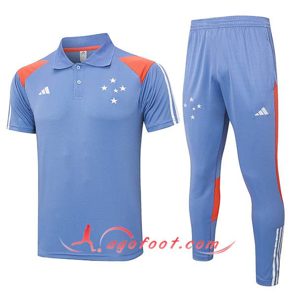 Ensemble Polo Foot Cruzeiro Gris/Orange 2024/2025