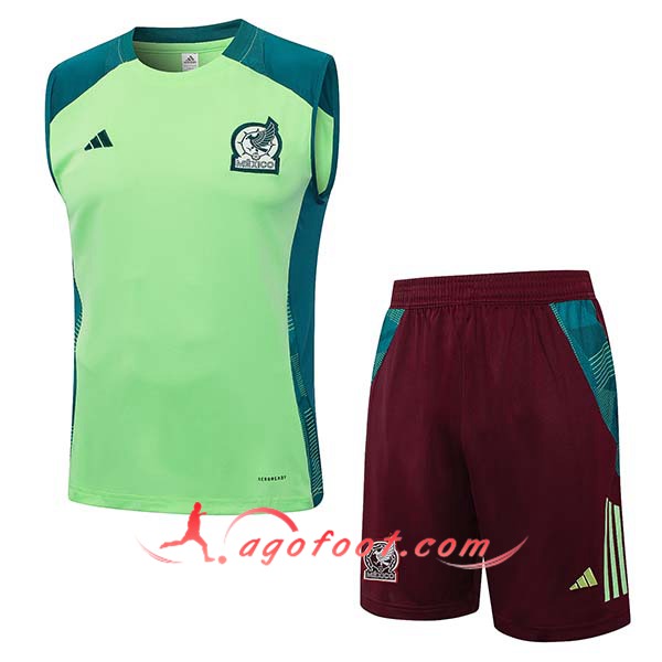 Ensemble Training Debardeur Mexique Vert 2024/2025