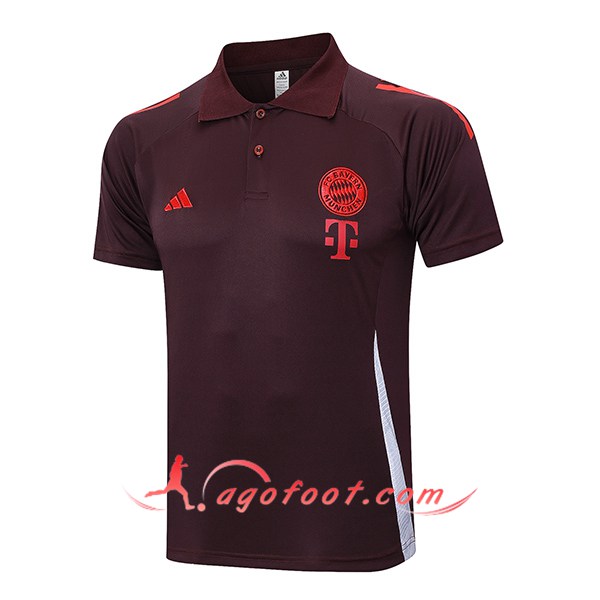 Polo Foot Bayern Munich Brun/Rouge 2024/2025