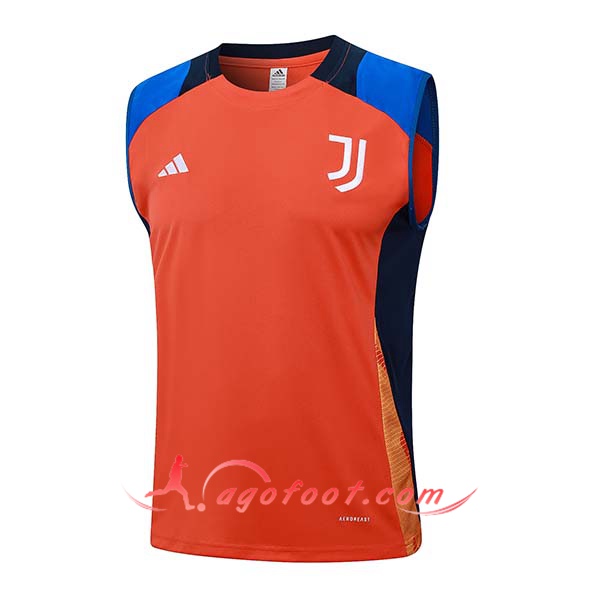 Training Debardeur Juventus Orange/Bleu 2024/2025