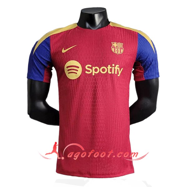 Training T-Shirts FC Barcelone Rouge/Bleu 2024/2025