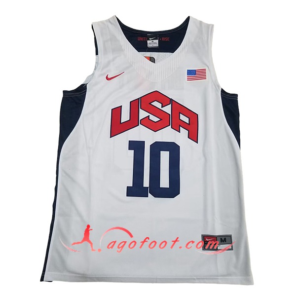 Maillot USA (BRYANT #10) 2024/25 Blanc/Bleu