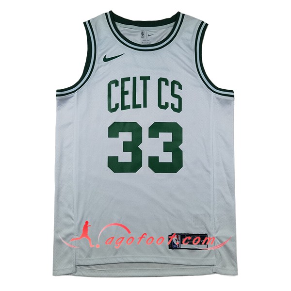 Maillot Boston Celtics (BIRD #33) 2024/25 Blanc/Vert -03