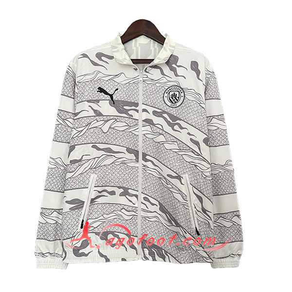 Coupe-Vent Manchester City Blanc/Gris 2024/2025 -02