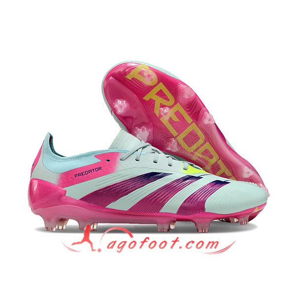 Adidas Chaussures de Foot Predator Elite FG Vert/Rose