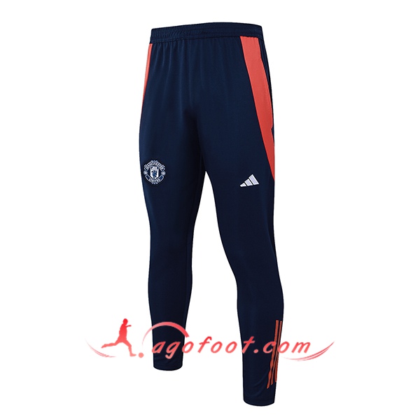 Pantalon Foot Manchester United Bleu/Orange 2024/2025