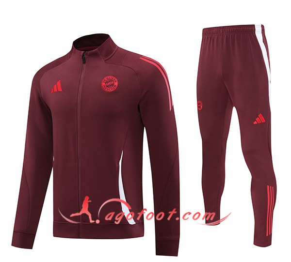 Ensemble Survetement de Foot Veste Foot Juventus Rouge 2024/2025