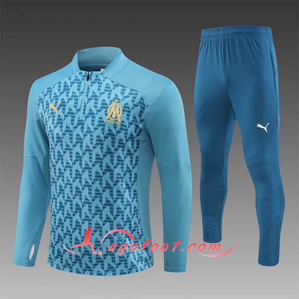 Ensemble Survetement de Foot Marseille Enfant Vert 2024/2025 -02