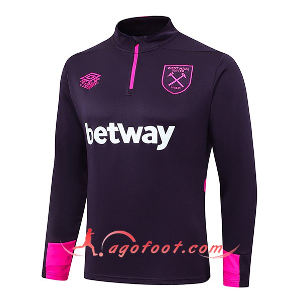 Sweatshirt Training West Ham Pourpre 2024/2025