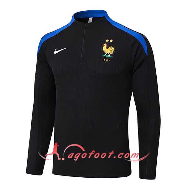 Sweatshirt Training France Noir/Bleu 2024/2025