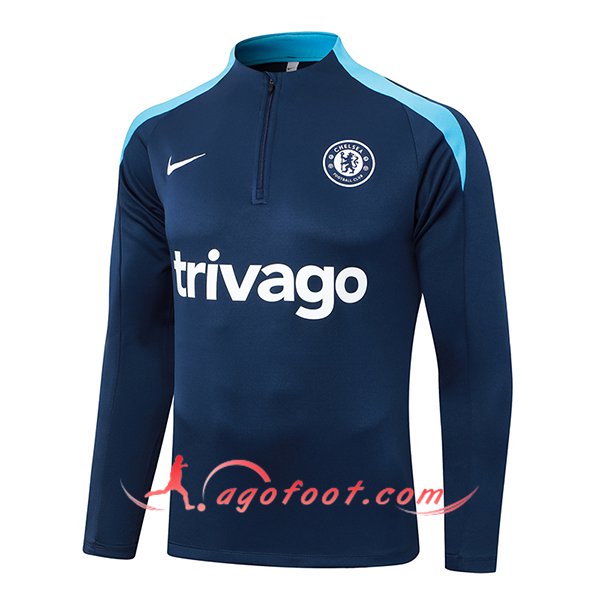 Sweatshirt Training FC Chelsea Bleu Royal 2024/2025