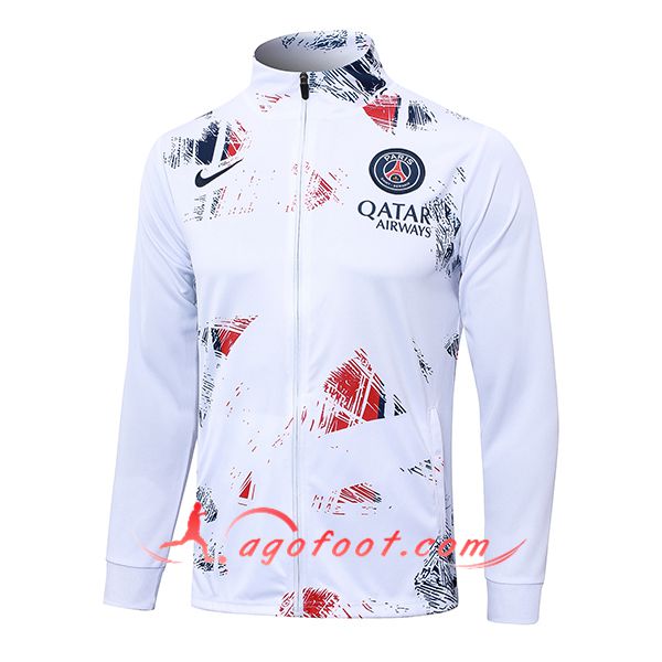 Veste Foot PSG Blanc 2024/2025