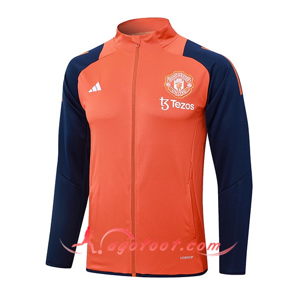 Veste Foot Manchester United Orange/Bleu 2024/2025