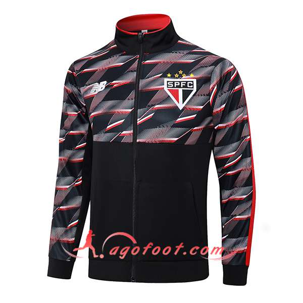 Veste Foot Sao Paulo FC Noir/Rouge 2024/2025