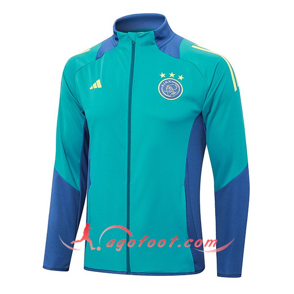 Veste Foot Ajax Vert/Bleu 2024/2025
