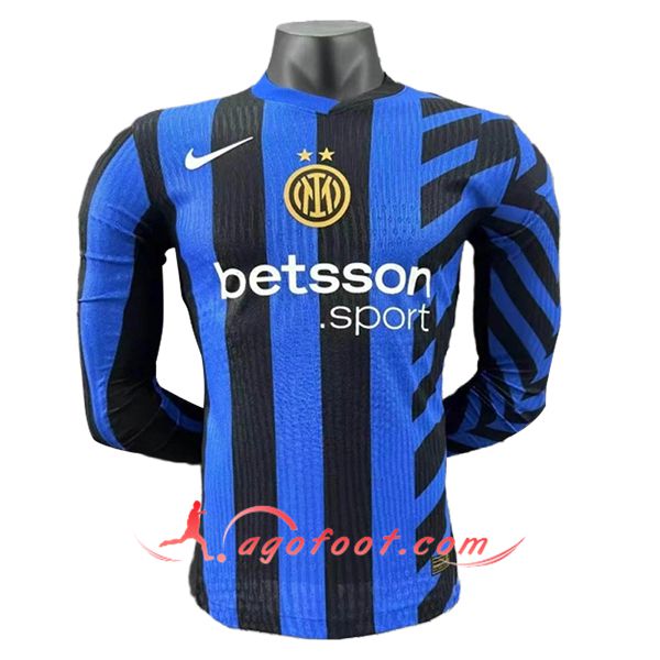 Maillot de Foot Inter Milan Manches Longues Domicile 2024/2025