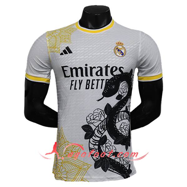 Maillot de Foot Real Madrid Special Edition Blanc/Jaune 2024/2025