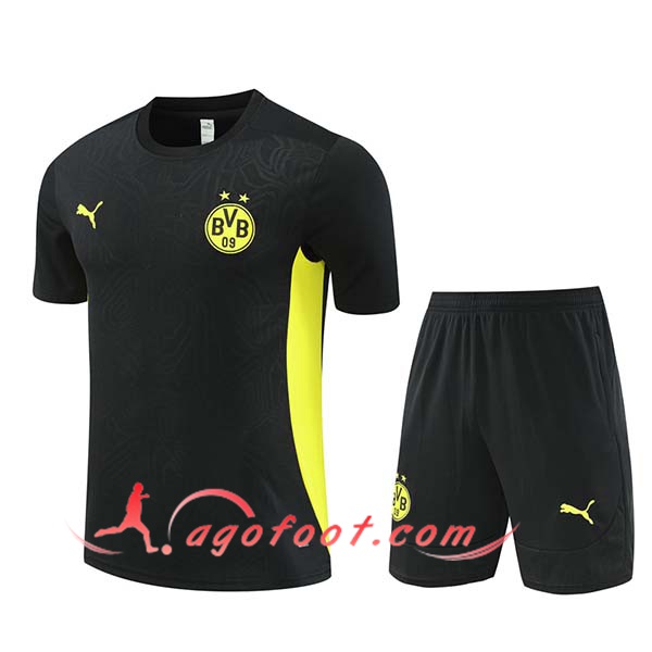 Ensemble Training T-Shirts Dortmund Noir/Jaune 2024/2025