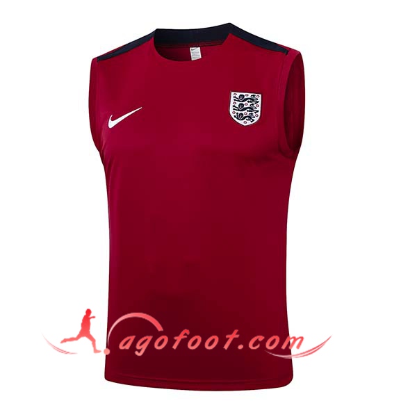 Training Debardeur Angleterre Rouge/Noir 2024/2025