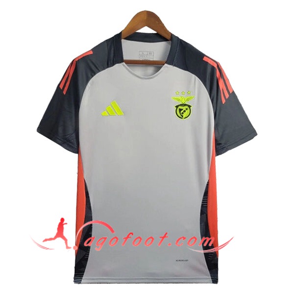 Training T-Shirts S.L.Benfica Gris/Noir/Orange 2024/2025