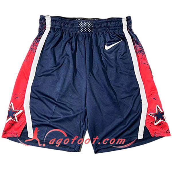 Shorts NBA USA 2024/25 Bleu/Rouge/Blanc