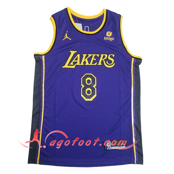 Maillot Los Angeles Lakers (BRYANT #8) 2024/25 Viola/Giallo