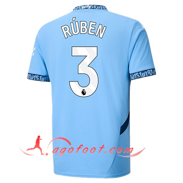 Maillot de Foot Manchester City (RÚBEN #3) 2024/2025 Domicile