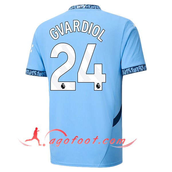 Maillot de Foot Manchester City (GVARDIOL #24) 2024/2025 Domicile