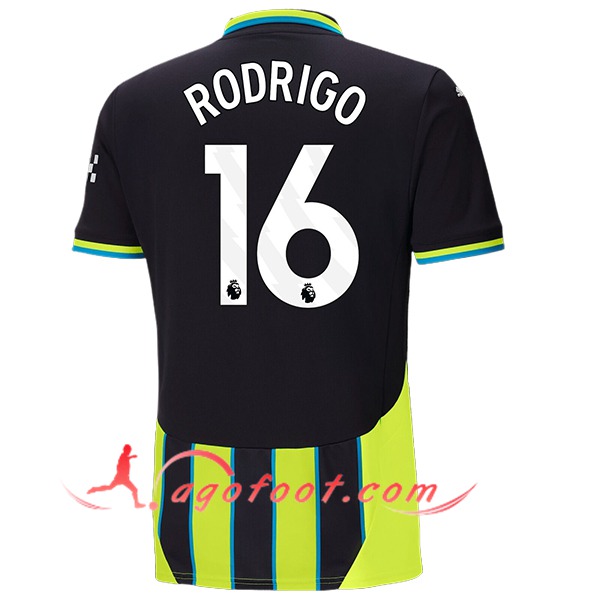 Maillot de Foot Manchester City (RODRIGO #16) 2024/2025 Exterieur