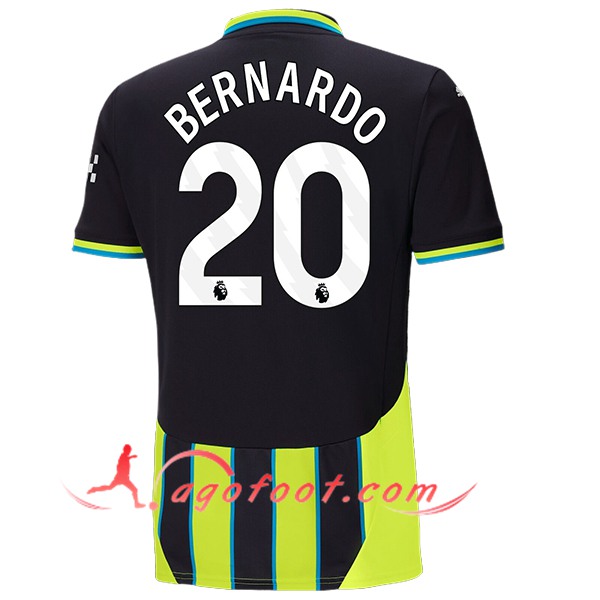 Maillot de Foot Manchester City (BERNARDO #20) 2024/2025 Exterieur