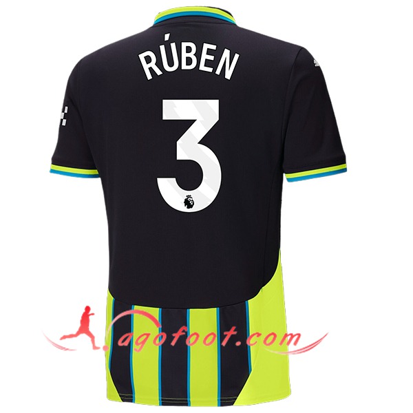 Maillot de Foot Manchester City (RÚBEN #3) 2024/2025 Exterieur