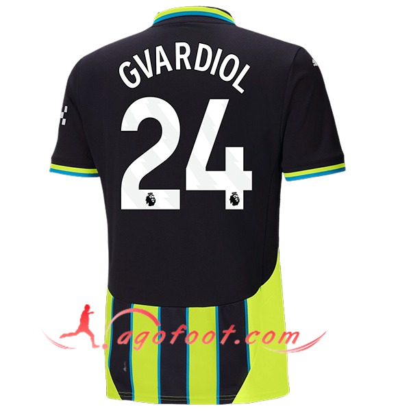 Maillot de Foot Manchester City (GVARDIOL #24) 2024/2025 Exterieur