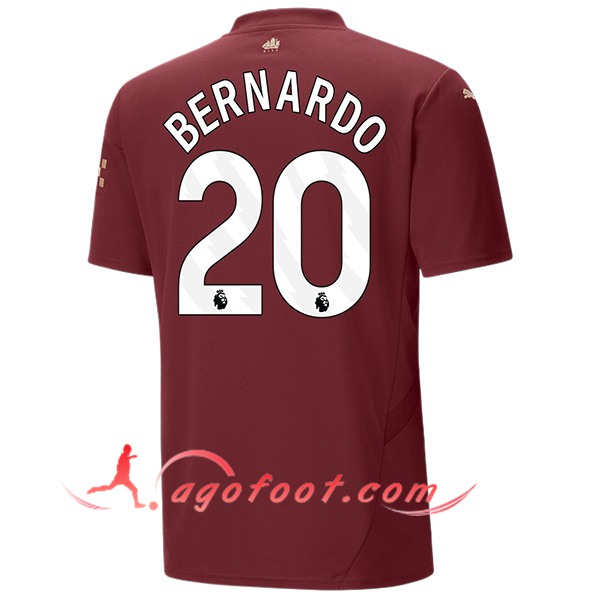 Maillot de Foot Manchester City (BERNARDO #20) 2024/2025 Third