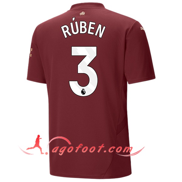Maillot de Foot Manchester City (RÚBEN #3) 2024/2025 Third