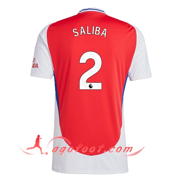 Maillot de Foot Arsenal (SALIBA #2) 2024/2025 Domicile