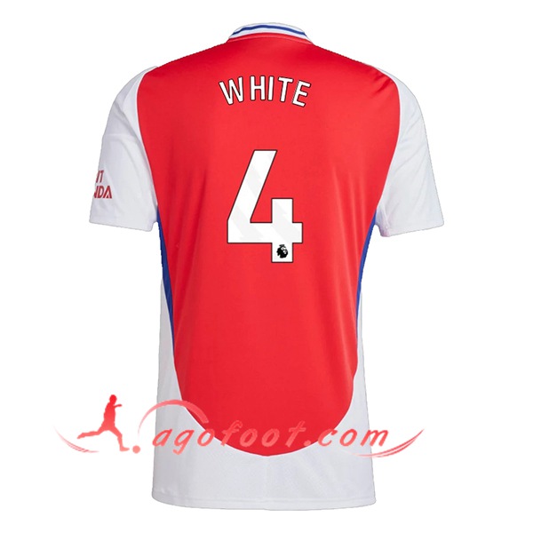 Maillot de Foot Arsenal (WHITE #4) 2024/2025 Domicile