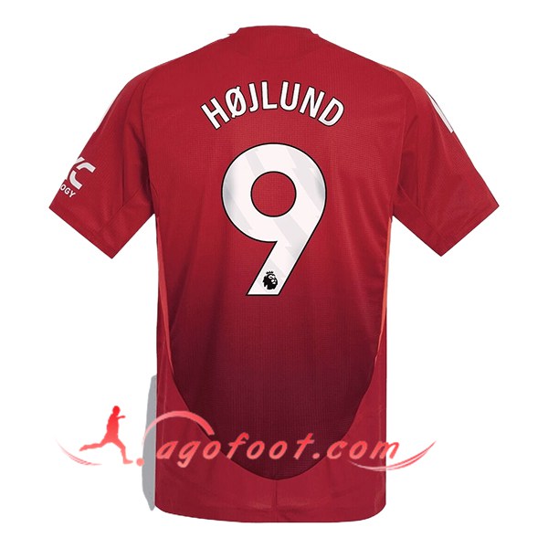 Maillot de Foot Manchester United (HOJLUND #9) 2024/2025 Domicile