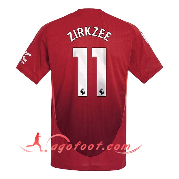 Maillot de Foot Manchester United (ZIRKZEE #11) 2024/2025 Domicile