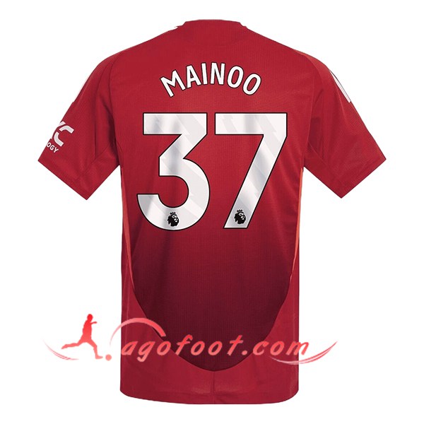 Maillot de Foot Manchester United (MAINOO #37) 2024/2025 Domicile