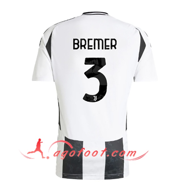 Maillot de Foot Juventus (BREMER #3) 2024/2025 Domicile