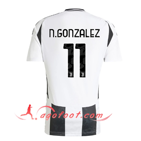 Maillot de Foot Juventus (N.GONZÁLEZ #11) 2024/2025 Domicile