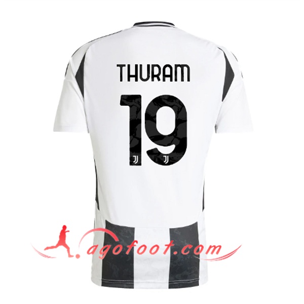 Maillot de Foot Juventus (THURAM #19) 2024/2025 Domicile