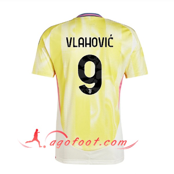 Maillot de Foot Juventus (VLAHOVIC #9) 2024/2025 Exterieur